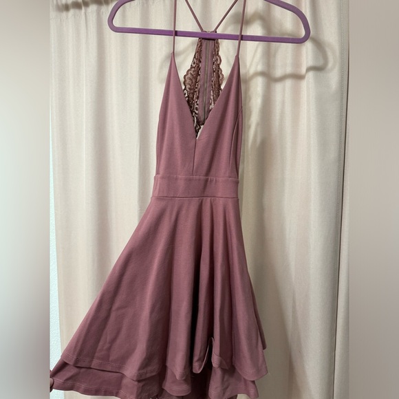 Windsor muave open back dress - Picture 1 of 7